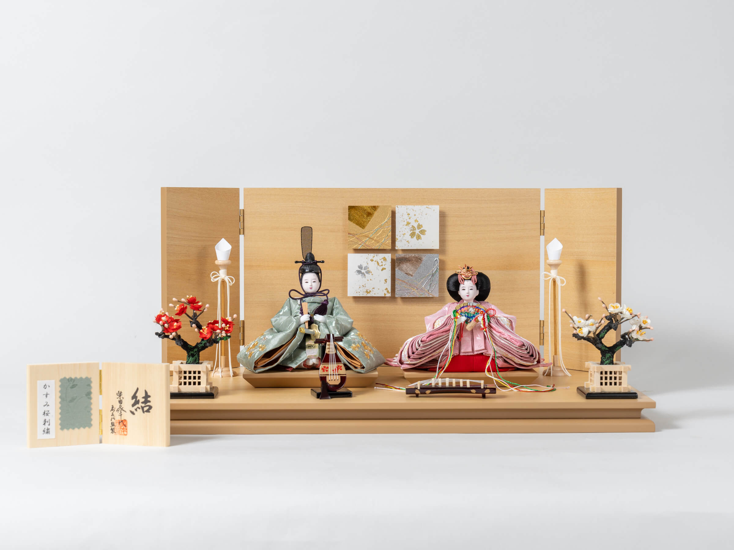 雛人形 胡白平飾り 白 柴田家千代82D
