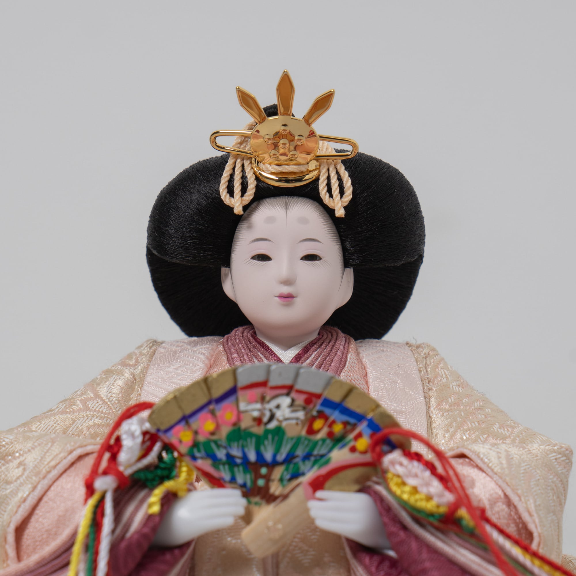 雛人形 胡白収納飾り 白 柴田家千代 82J