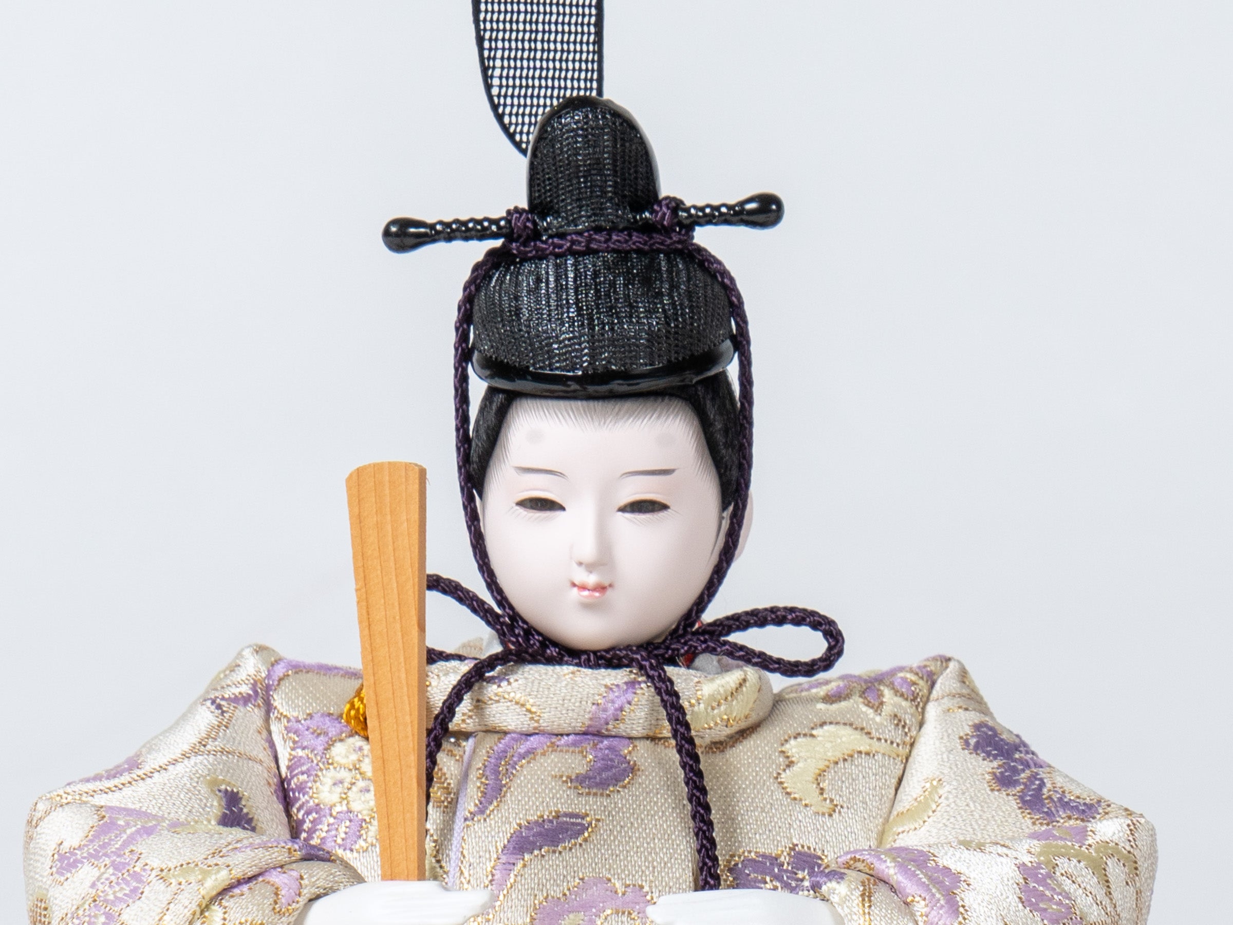 雛人形 胡白収納飾り 白 ベージュ