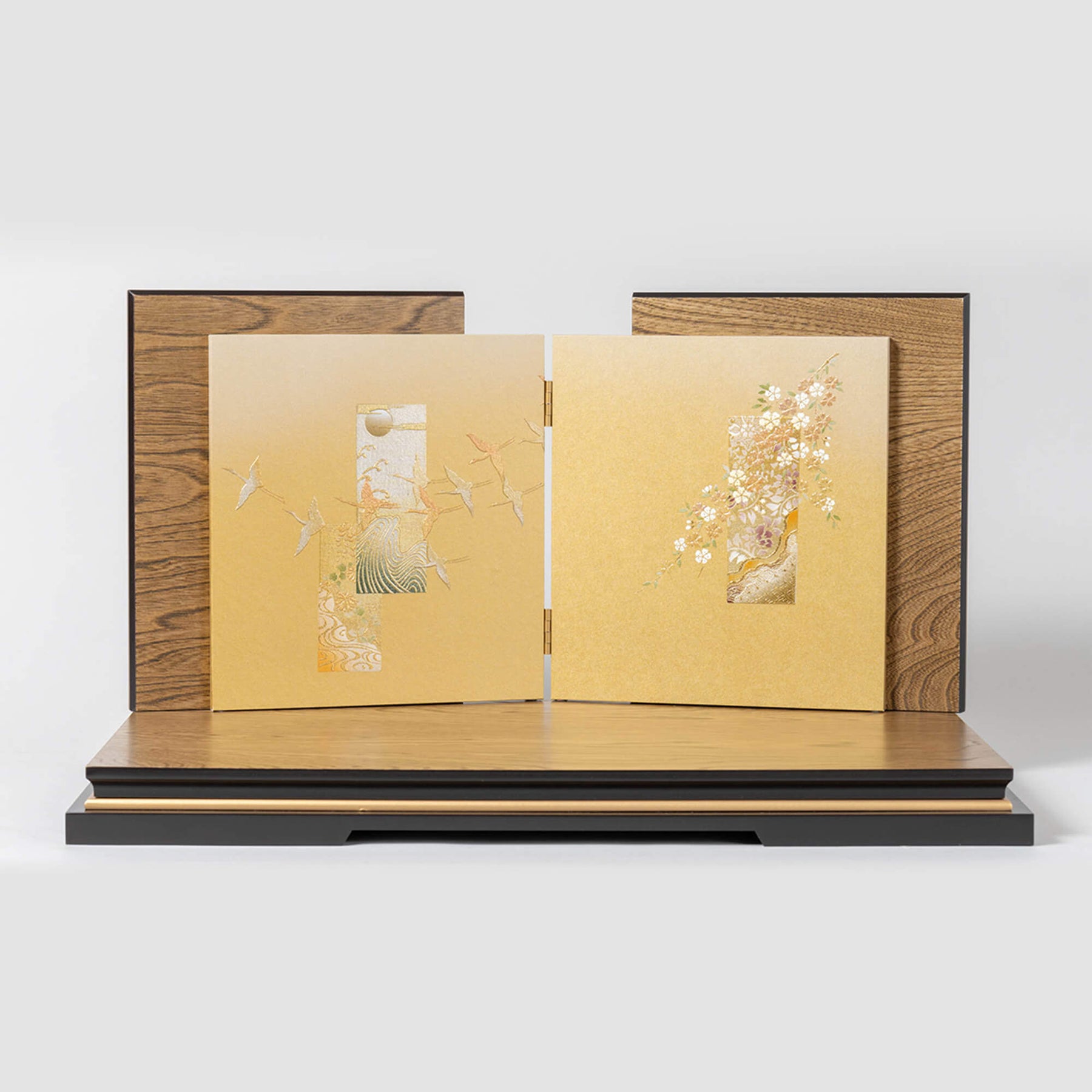 雛人形 わかば平飾り 木目茶 柴田家千代82I