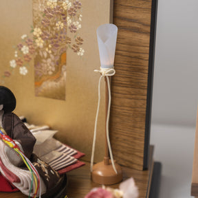 雛人形 わかば平飾り 木目茶 柴田家千代82I