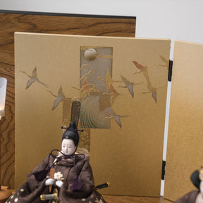 雛人形 わかば平飾り 木目茶 柴田家千代82I