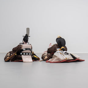 雛人形 わかば平飾り 木目茶 柴田家千代82I