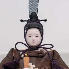 雛人形 わかば平飾り 木目茶 柴田家千代82I