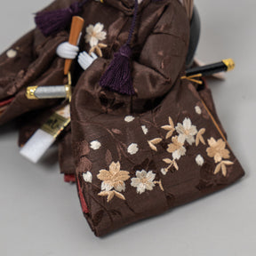 雛人形 わかば平飾り 木目茶 柴田家千代82I