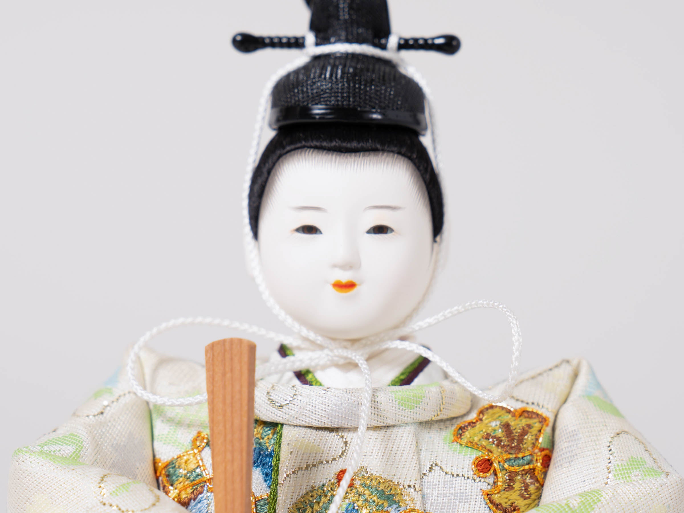 雛人形 凛平飾り 薄茶 松寿