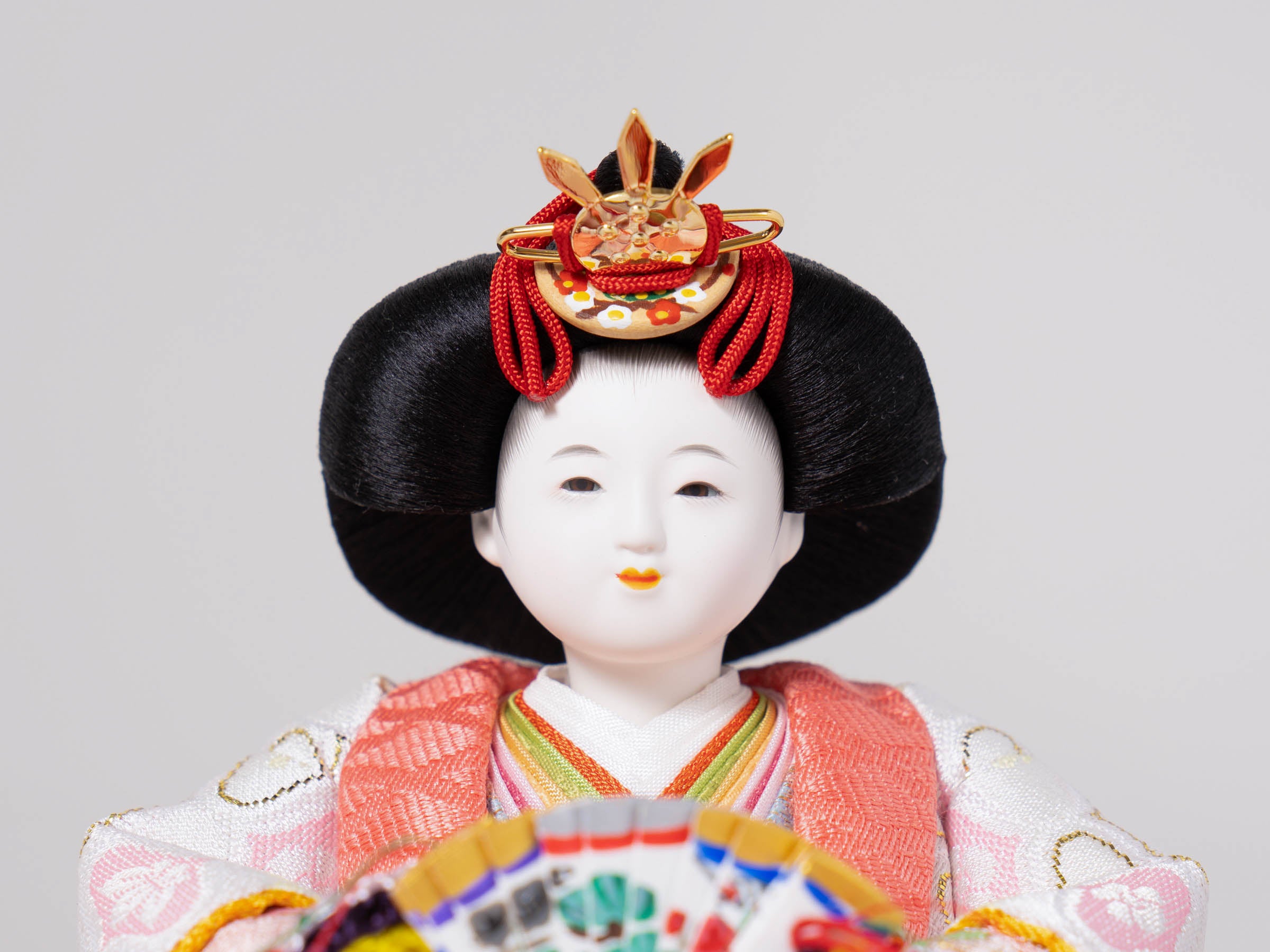 雛人形 凛平飾り 薄茶 松寿