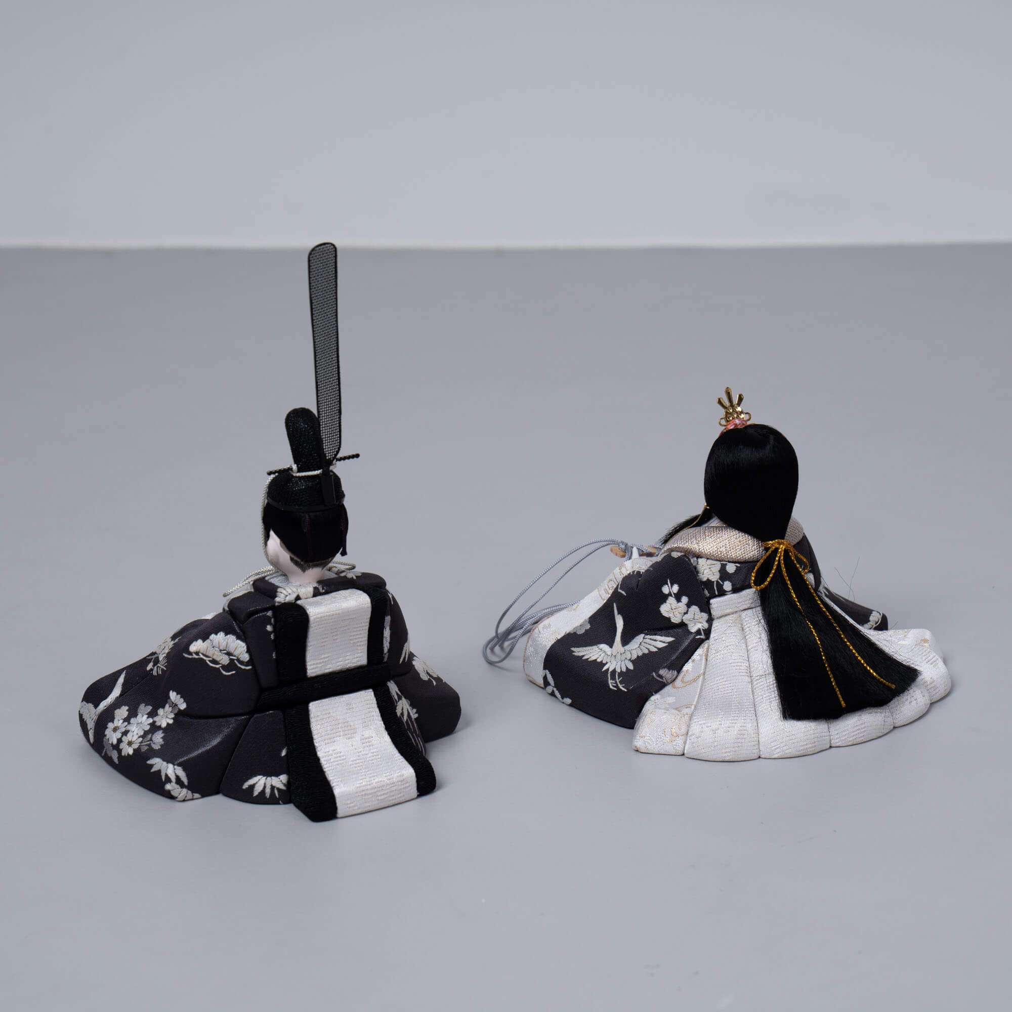 雛人形 星彩 平飾り グレー 一秀 蘇州刺繍紺