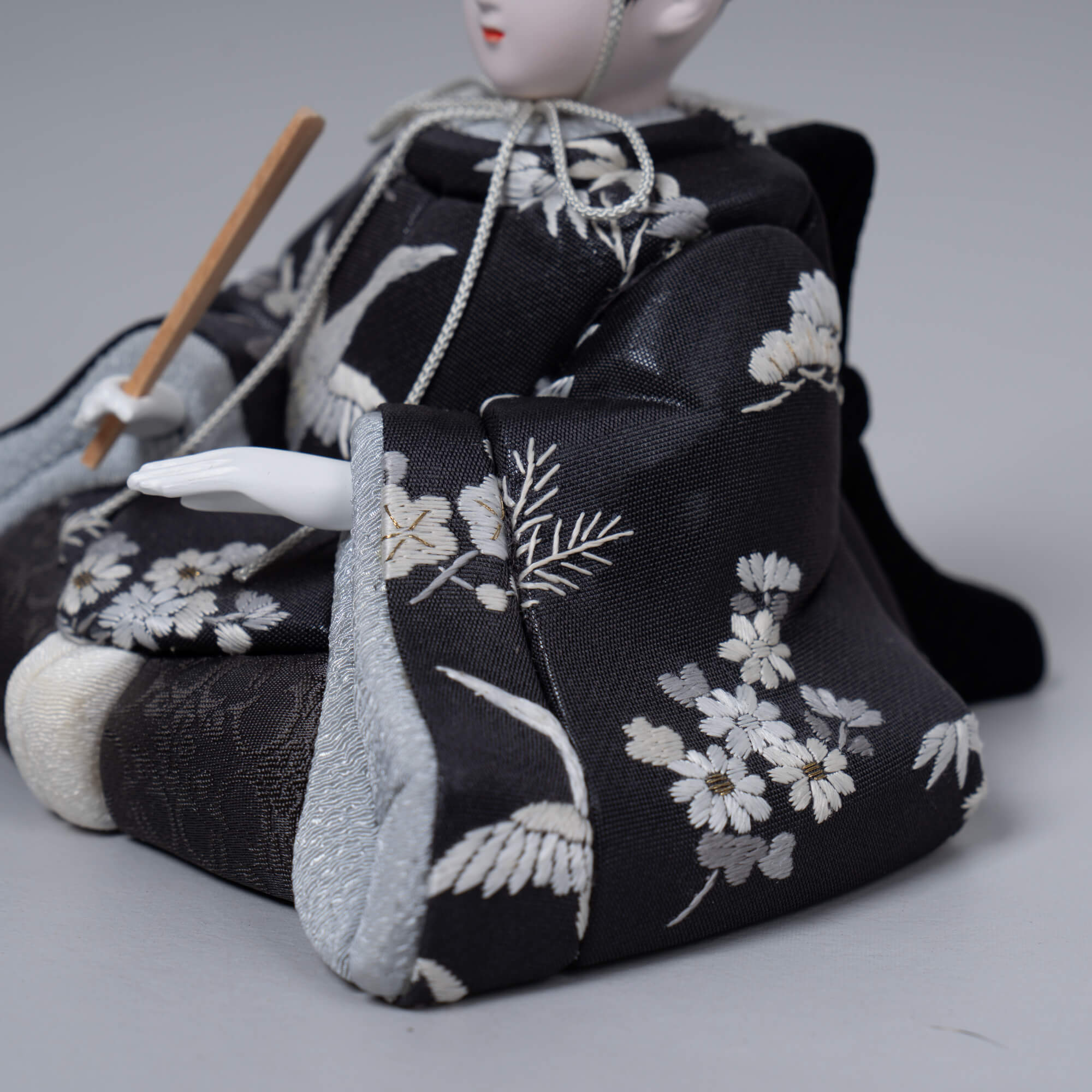 雛人形 星彩 平飾り グレー 一秀 蘇州刺繍紺