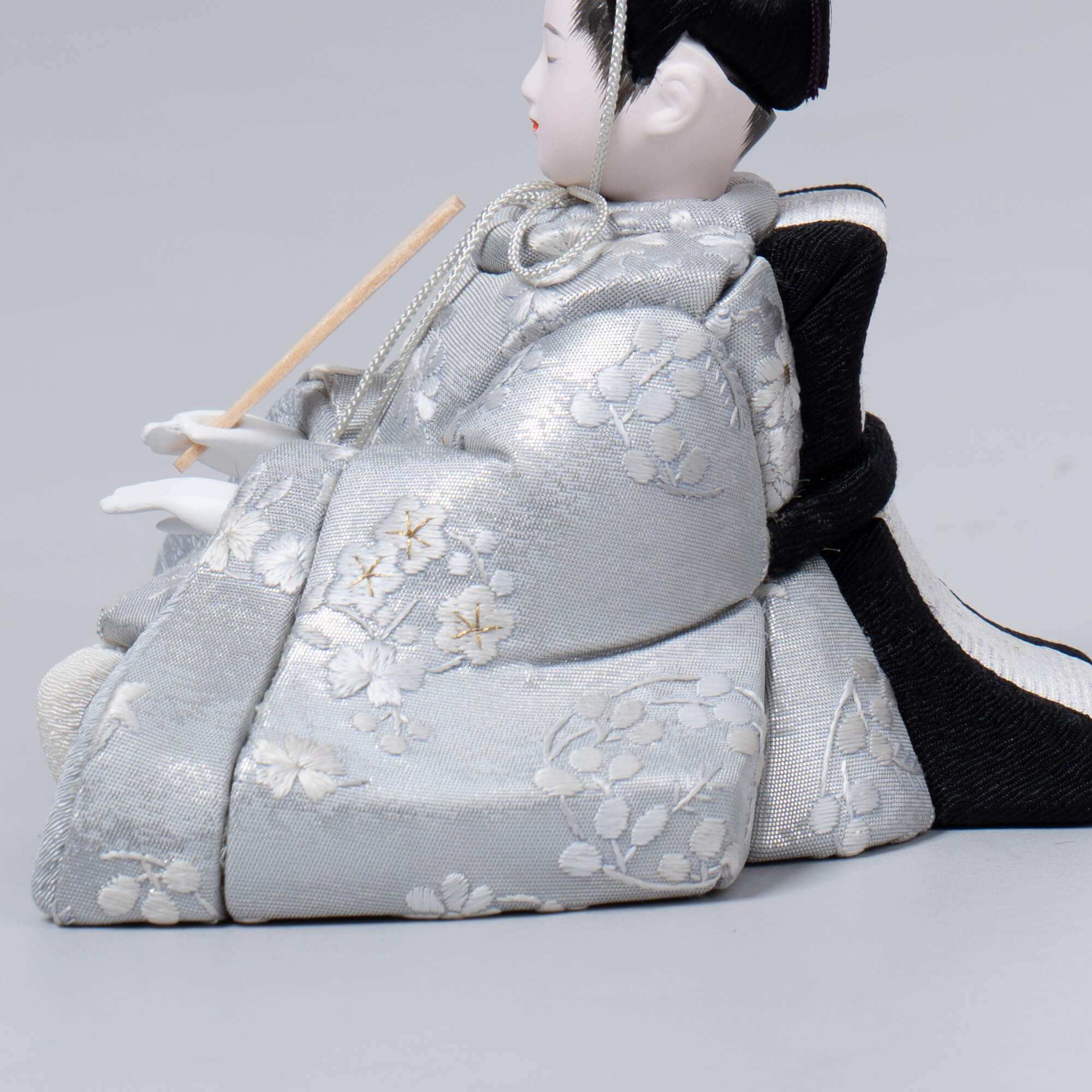 雛人形 星彩 平飾り ナチュラル 一秀 蘇州刺繍銀