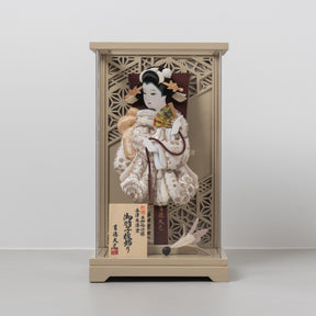 羽子板ケース ベージュ かさね ベージュ 10号 刺繍 吉徳大光