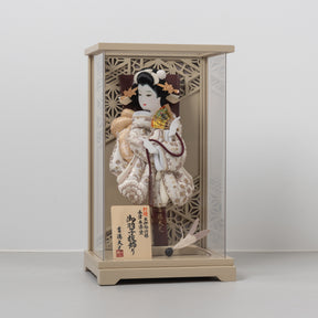 羽子板ケース ベージュ かさね ベージュ 10号 刺繍 吉徳大光