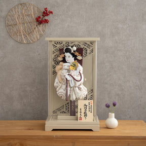 羽子板ケース ベージュ かさね ベージュ 10号 刺繍 吉徳大光