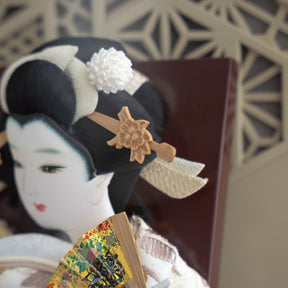 羽子板ケース ベージュ かさね ベージュ 10号 刺繍 吉徳大光