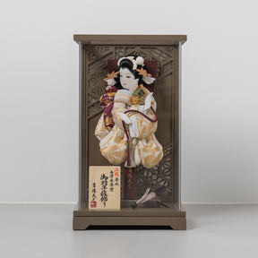 羽子板ケース かさね ブラウン 10号 帯地 吉徳大光