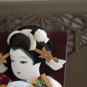 羽子板ケース かさね ブラウン 10号 帯地 吉徳大光