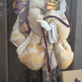 羽子板ケース かさね ブラウン 10号 帯地 吉徳大光