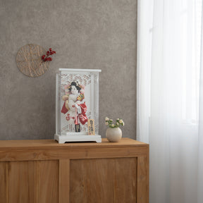 羽子板ケース かさね 白 8号 鹿の子 吉徳大光