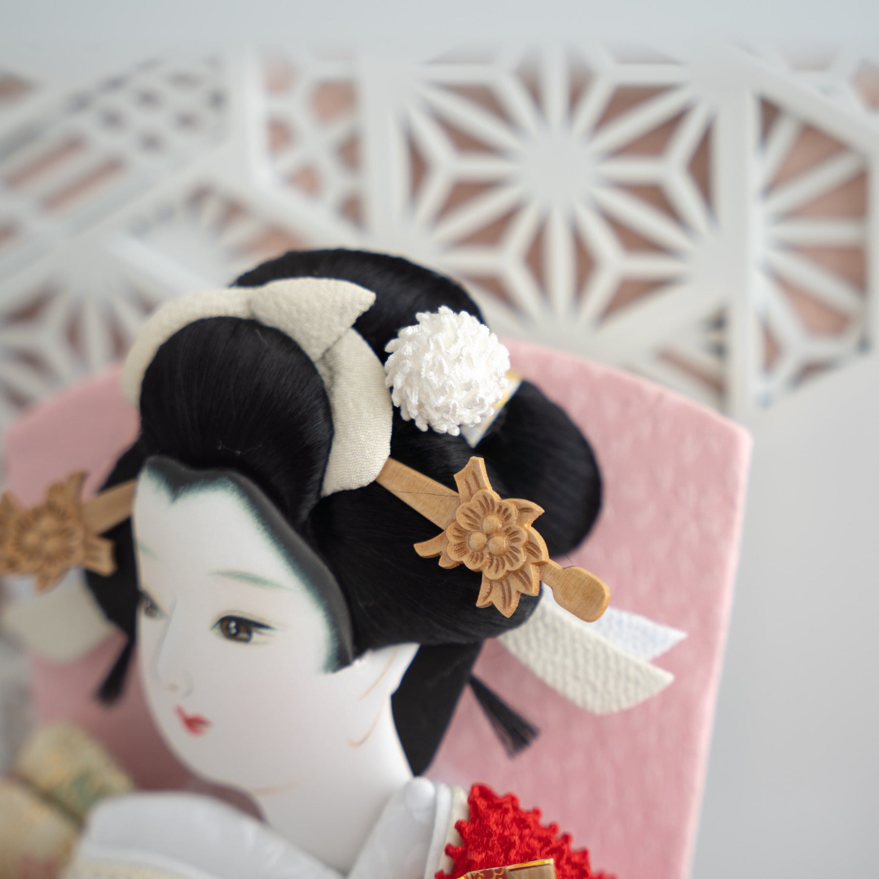 羽子板ケース かさね 白 8号 鹿の子 吉徳大光