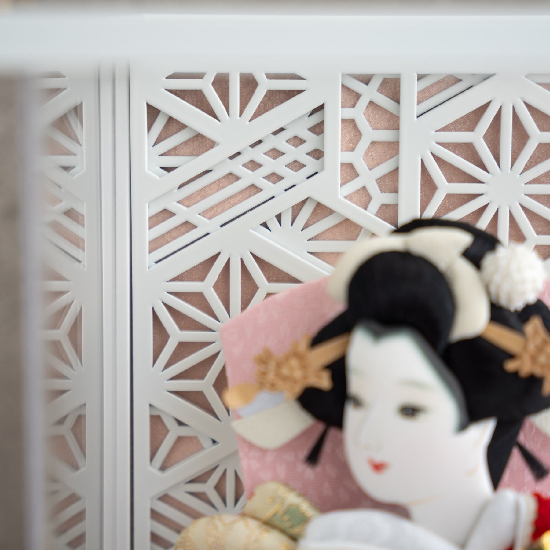 羽子板ケース かさね 白 8号 鹿の子 吉徳大光