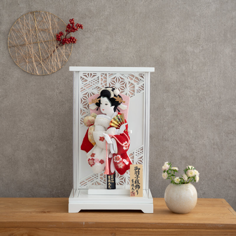 羽子板ケース かさね 白 8号 鹿の子 吉徳大光