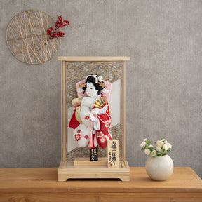 羽子板ケース 華音 白木 8号 鹿の子 吉徳大光