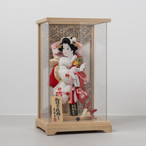 羽子板ケース 華音 白木 8号 鹿の子 吉徳大光