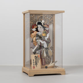 羽子板ケース 華音 白木 8号 帯地 吉徳大光