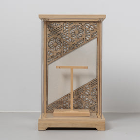 羽子板ケース 華音 白木 8号 帯地 吉徳大光