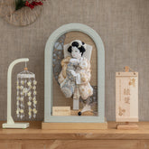 羽子板ケース ロマネ ベージュ 8号 華紋刺繍