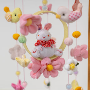 つるし雛 パステルうさぎ ピンク H41