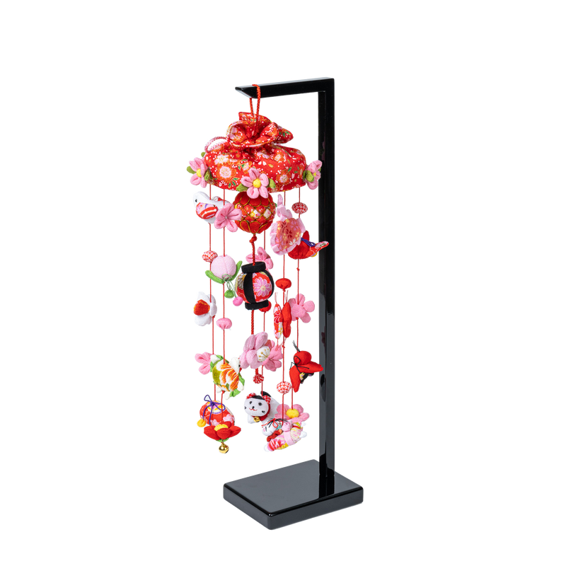 つるし雛 ももひな 特小 H47.5 黒