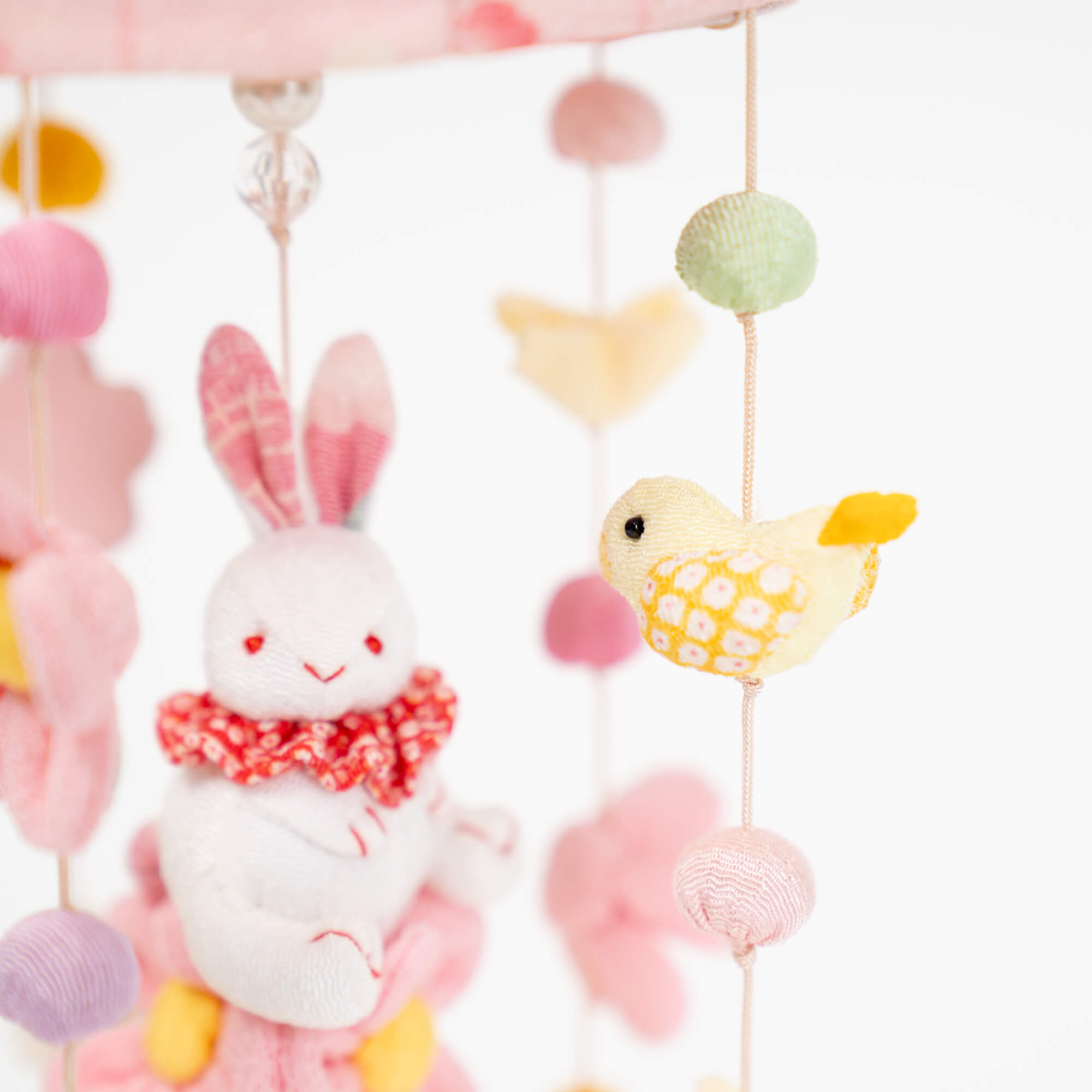つるし雛 パステルうさぎ H33