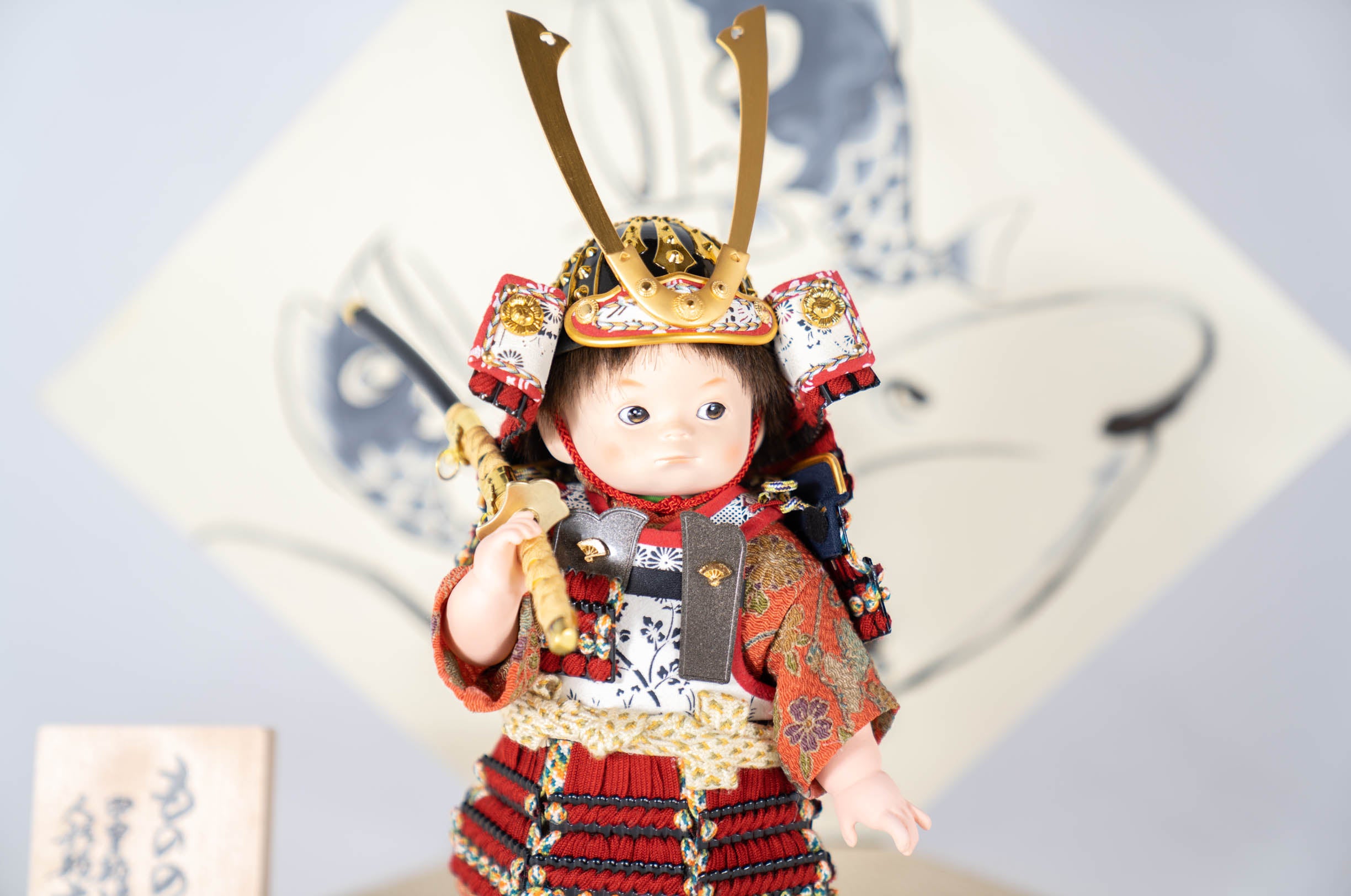 もののふ童 子供大将 凛｜端午の節句 五月人形 兜 コンパクトで
