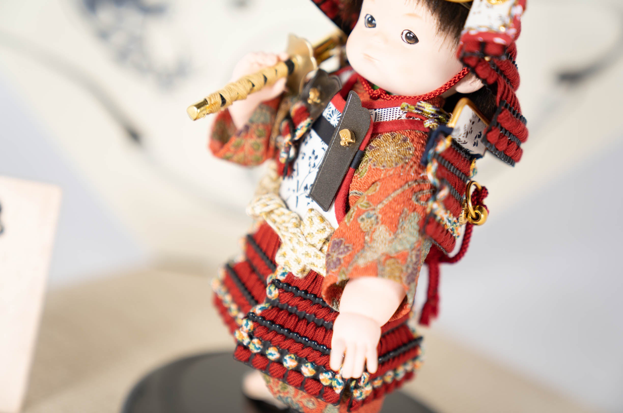 もののふ童 子供大将 凛｜端午の節句 五月人形 兜 コンパクトで